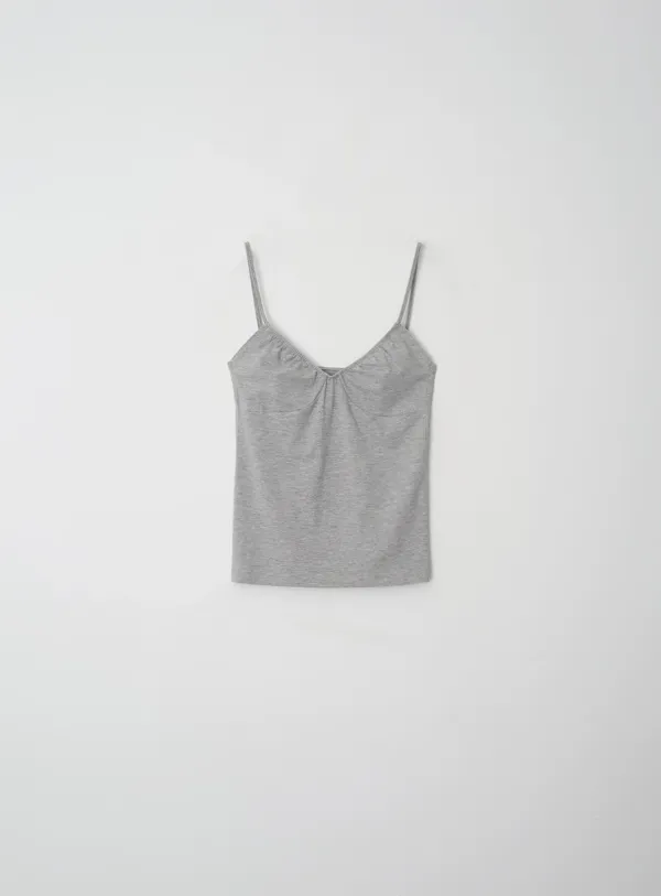 [3RD]Clean shirring sleeveless(2color)