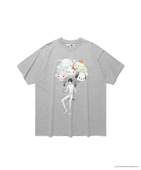 [9/30 pre-order]junji ito sanrio characters big big tee[grey]