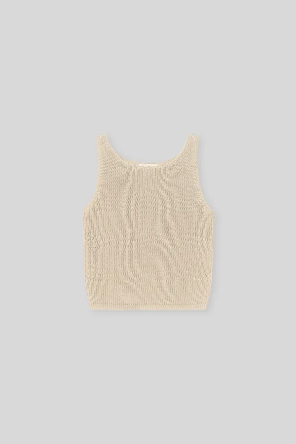 Sniff knit sleeveless (beige)