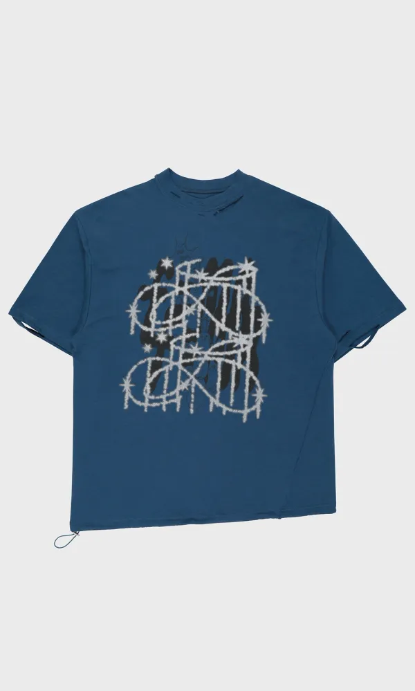 Waah String Tee_Navy