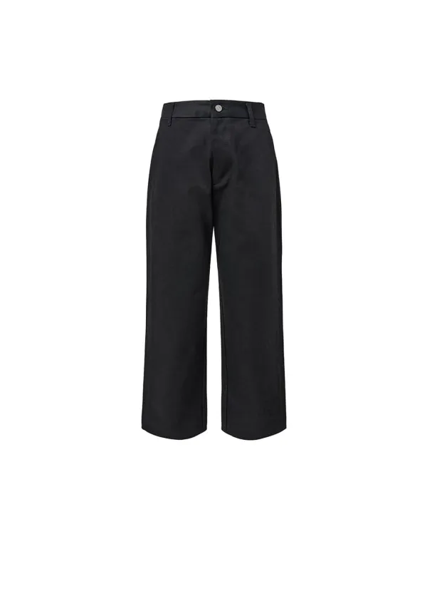 tapered fit denim, black
