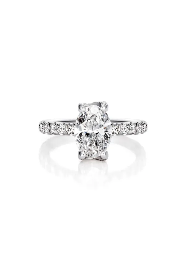 [G] 2CT Oval Dia Cocktail R