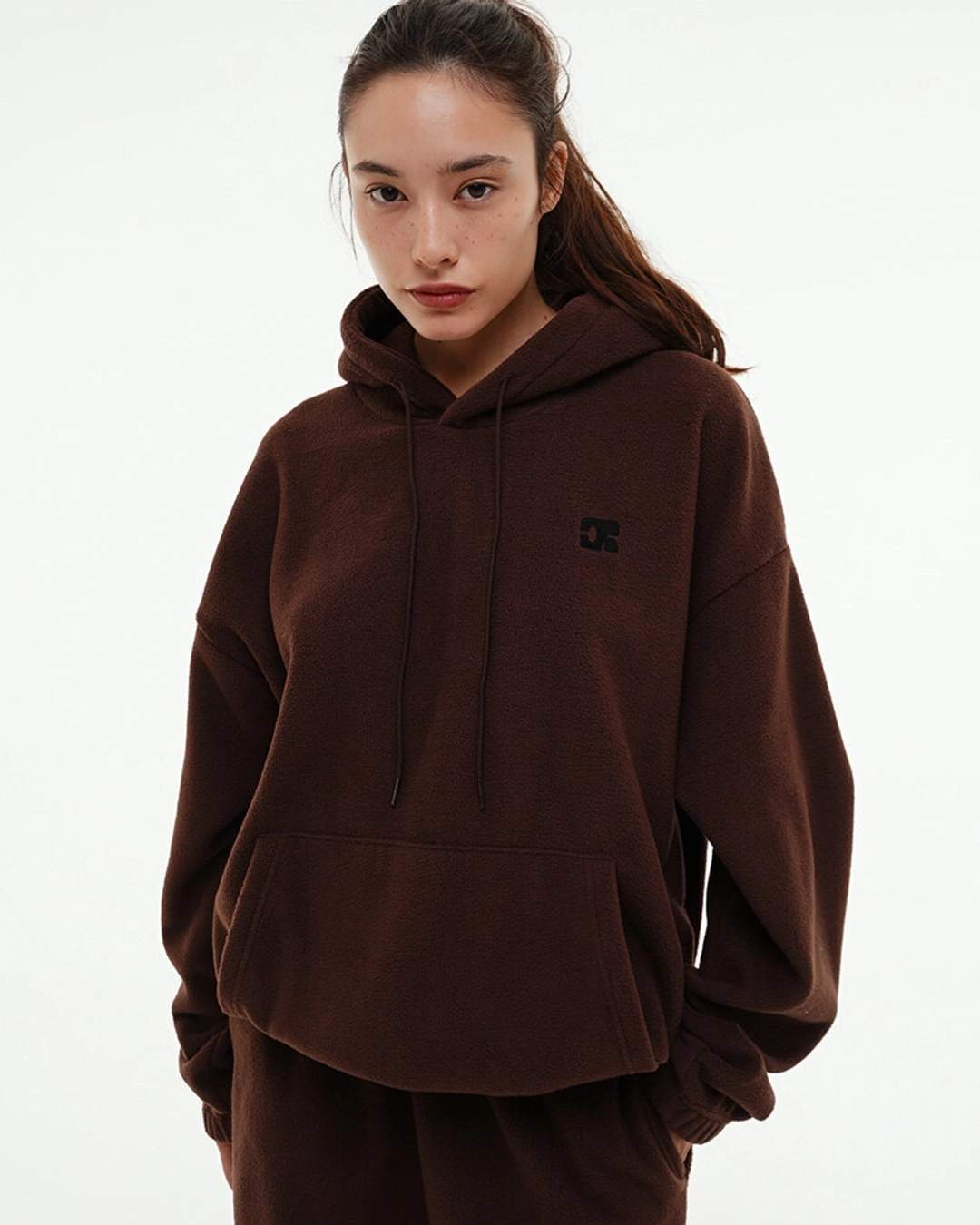 센토르 CENTAUR FLEECE HOODIE_BROWN 상품 이미지 2