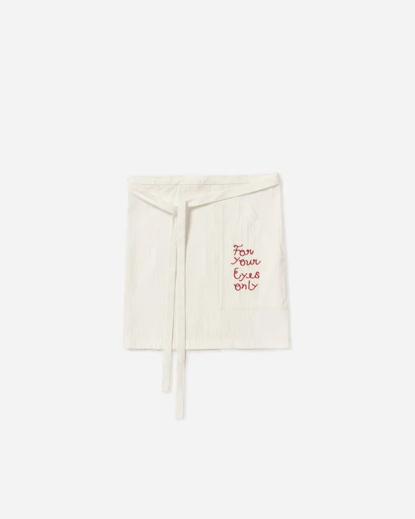 FYEO Lettering Stripe Half Apron