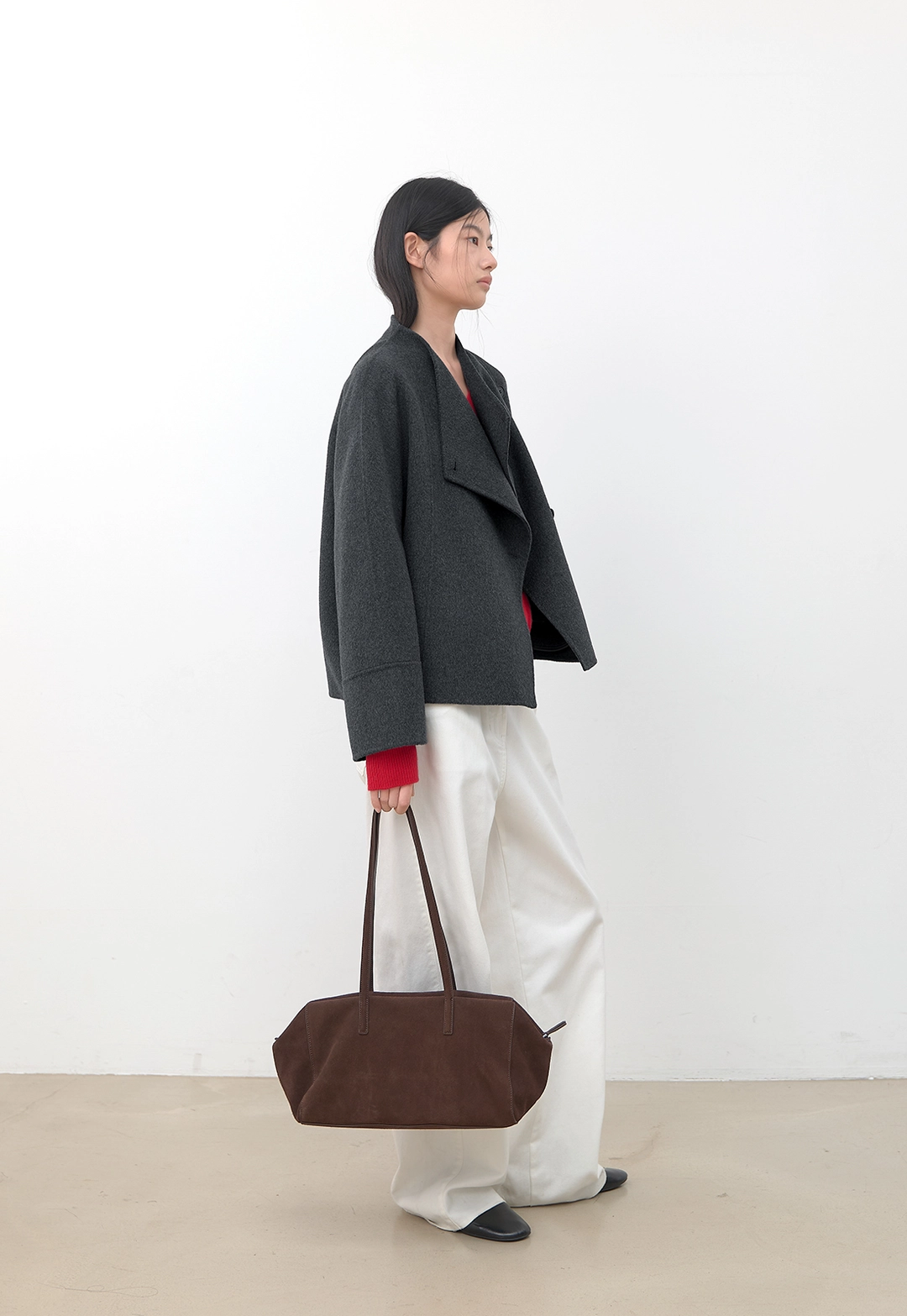 아뜰리에 나인 (CT-1494)MUFFLER HANDMADE SHORT COAT S 상품 이미지 3