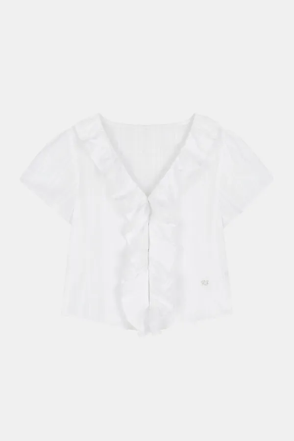 MORI FLOW BLOUSE_white