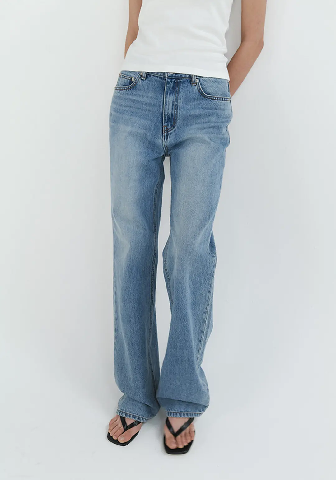 이브세이지 Washing selvedge wide denim 상품 이미지 2