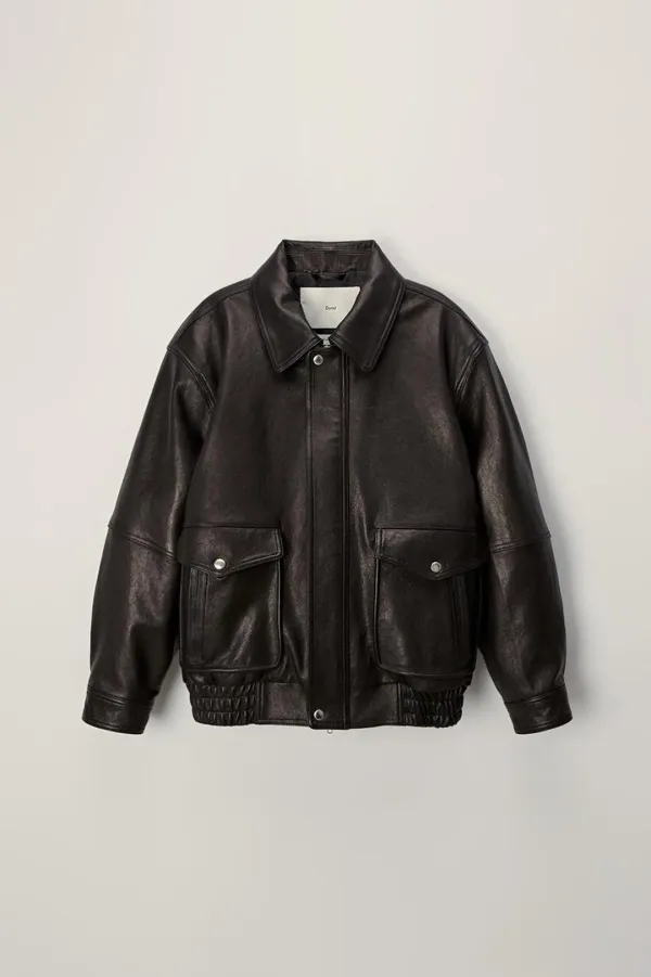 UNISEX VINTAGE A-2 LEATHER BLOUSON BLACK_UDJU4C105BK