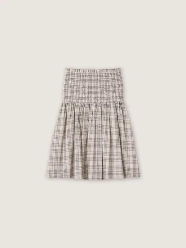 [5th] Muffin Check Skirt - Cream