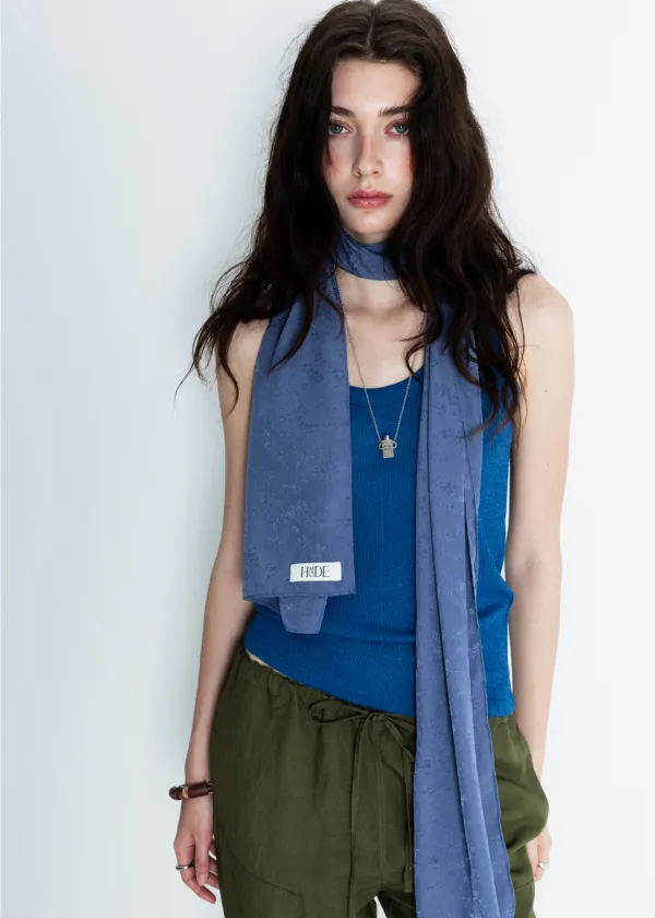 Jacquard scarf (Blue)