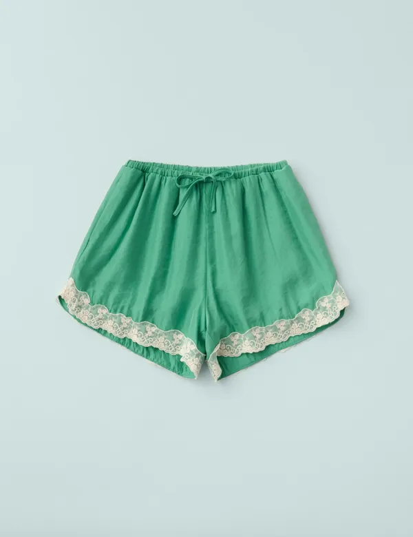 Nina Lace Shorts (Green)