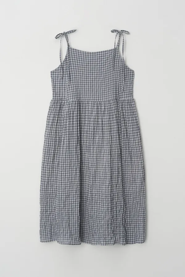 baker string dress - grey check