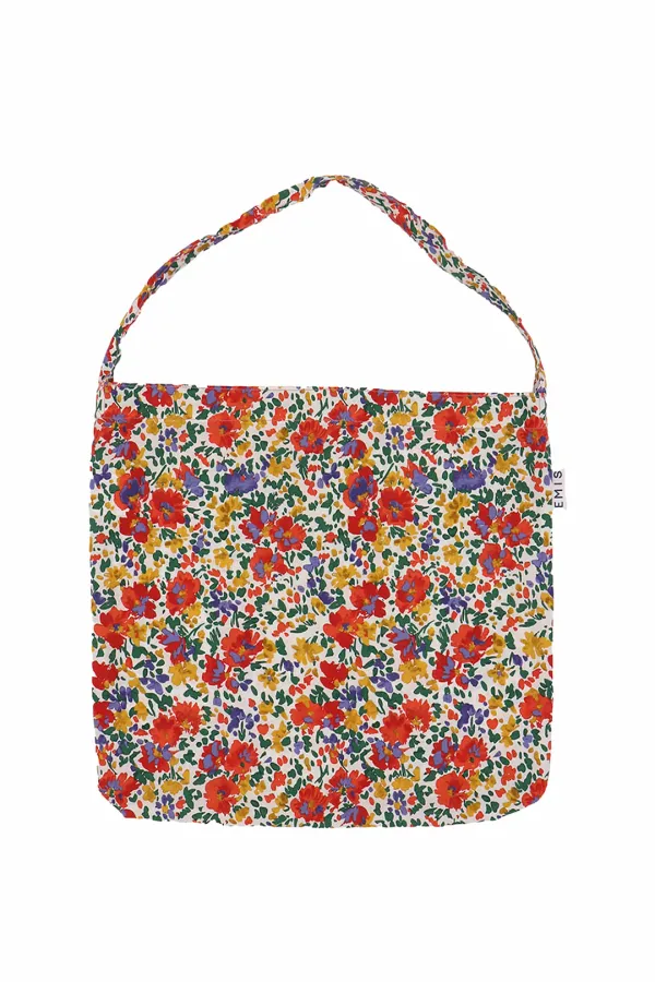 PAINTING FLOWER ECO BAG-WHITE