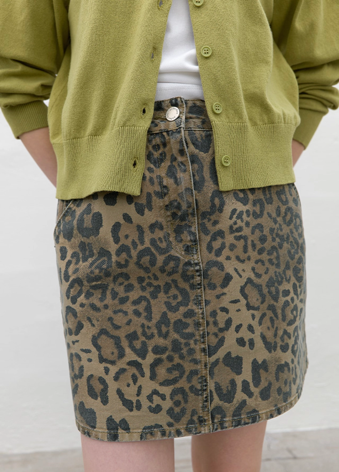 아뜰리에 나인 (SK-5076)LEOPARD MINI SKIRT 상품 이미지 2