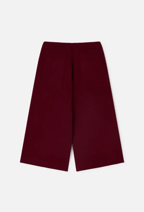 Cashmere Knit Shorts (Wine)