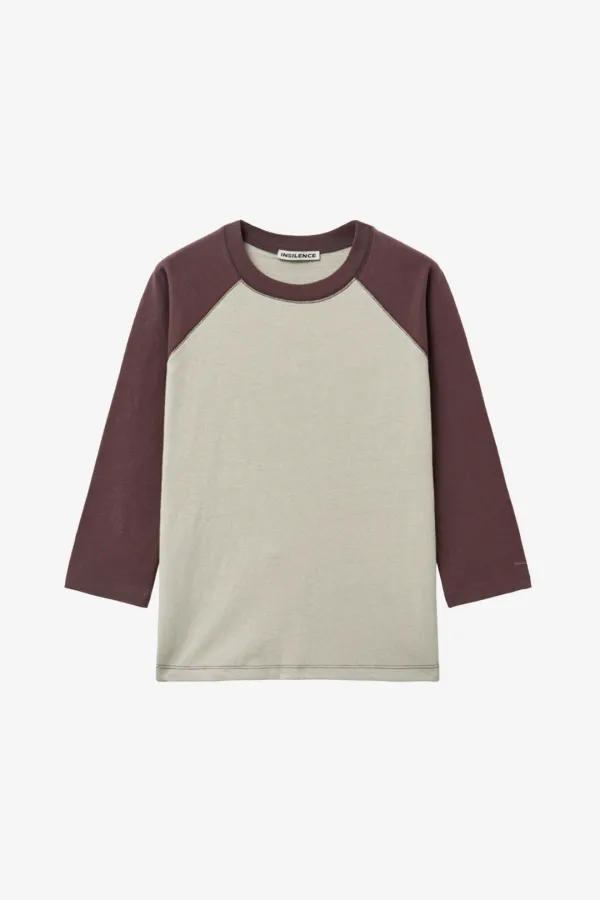 트위스트 래글런 티셔츠 ASH BEIGE