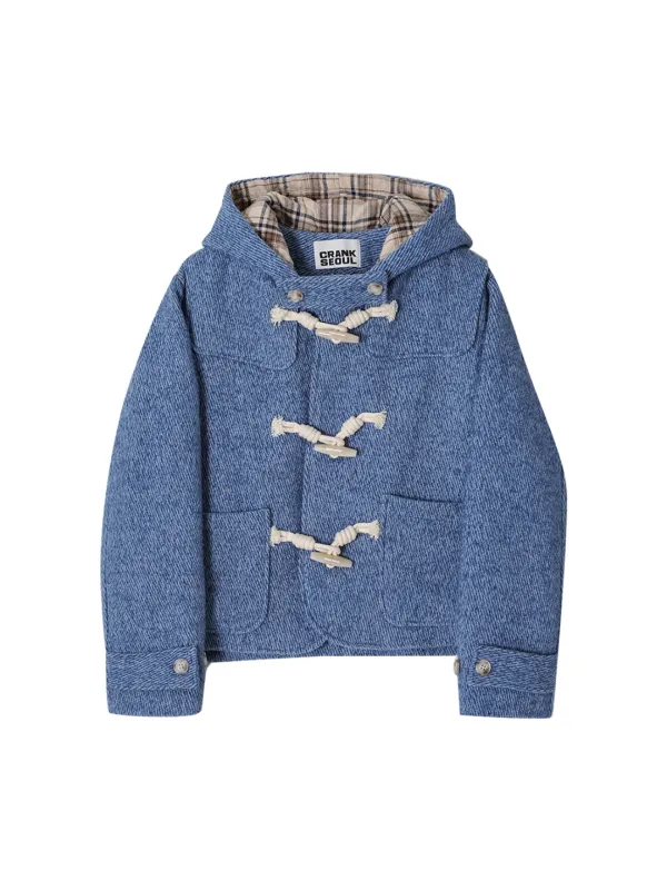 WOOL DUFFLE HALF COAT_BLUE