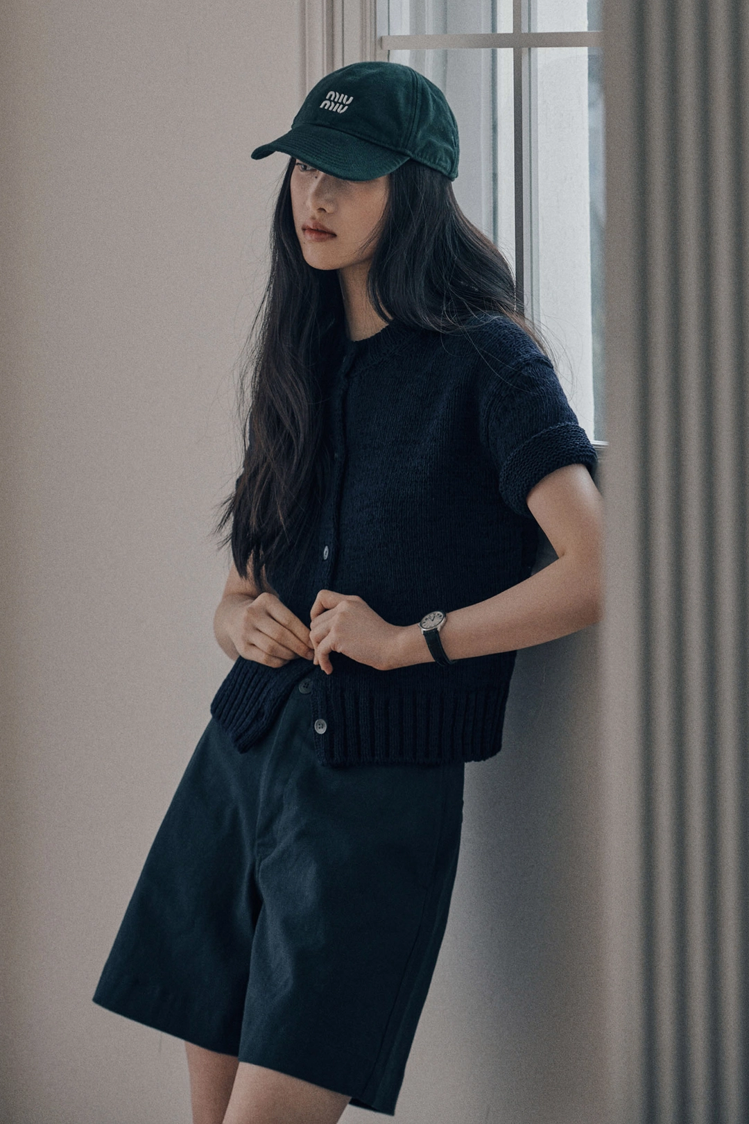 세이지먼트 TERI HALF CARDIGAN_NAVY 상품 이미지 2