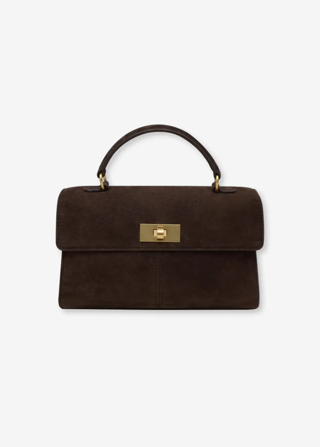 칙스라벨 레브 스퀘어백 22 (Small)  - Brown Suede 상품 이미지 1