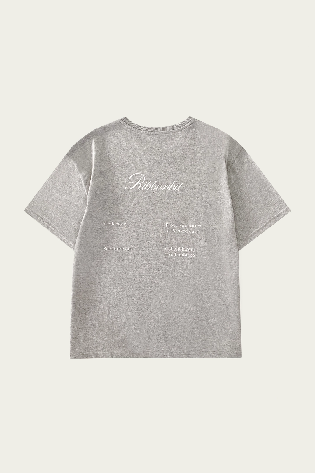 리본빛 [Pre-order] Meonzi T-shirts - Melange Gray 상품 이미지 3
