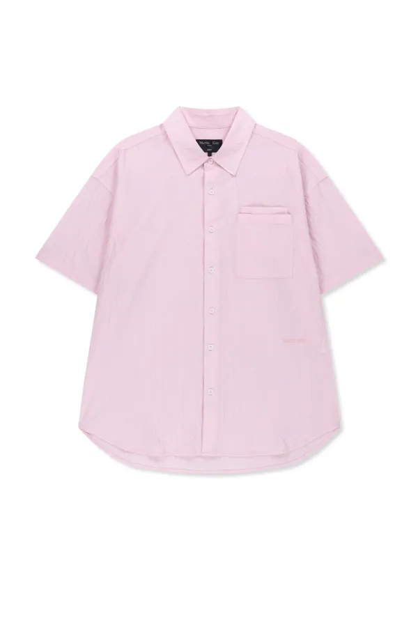 SMALL LOGO OVER FIT SHIRT FOR MEN IN PINK