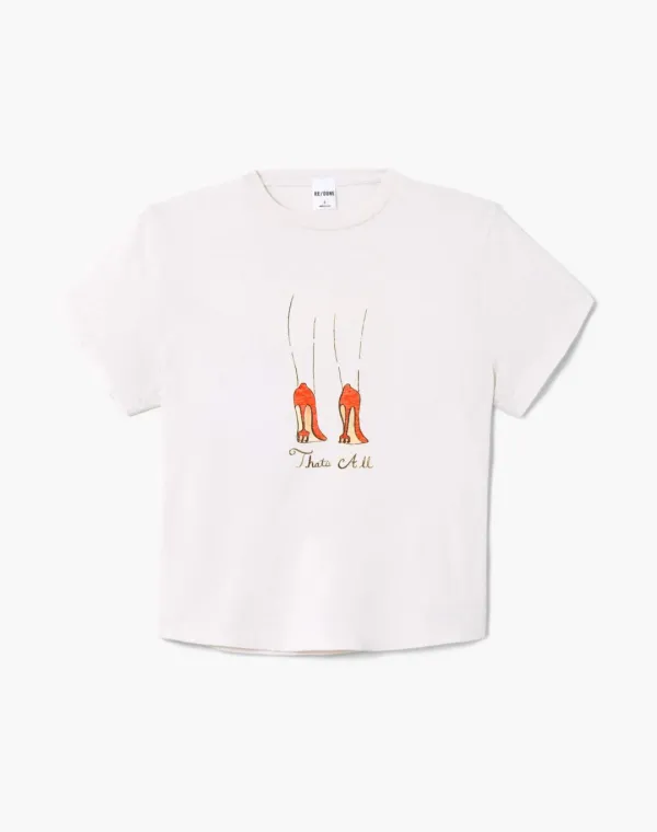 1950s Boxy Tee That's All - Vintage White