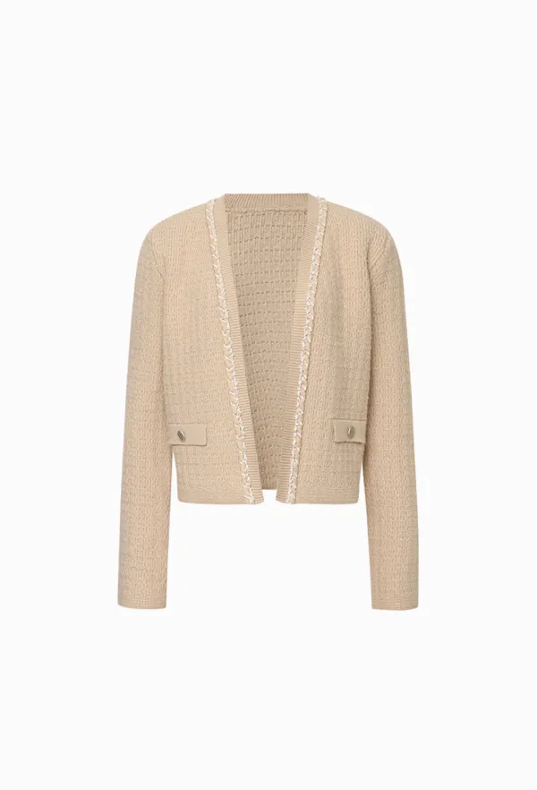 Lavina Knit Cardigan (Beige)