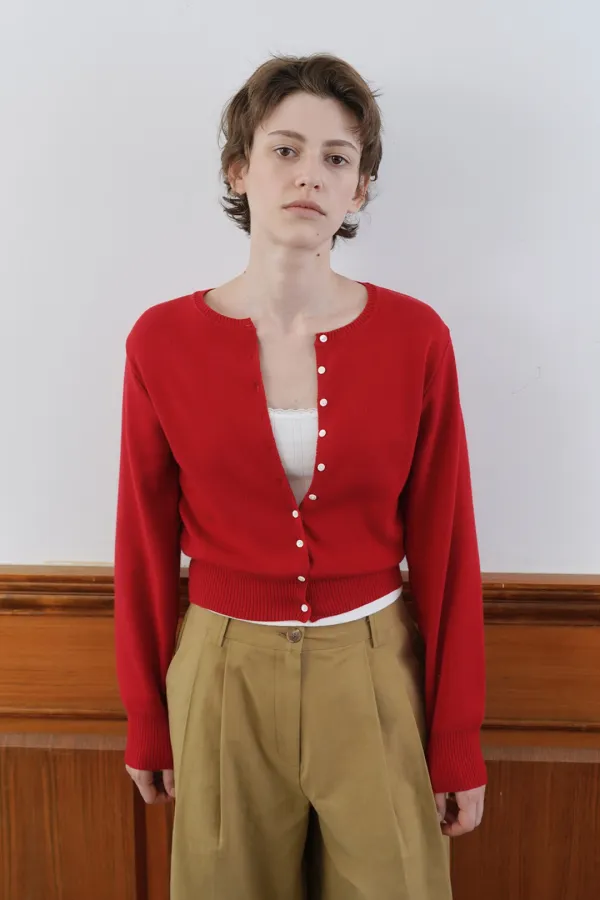 Essencial cardigan_red