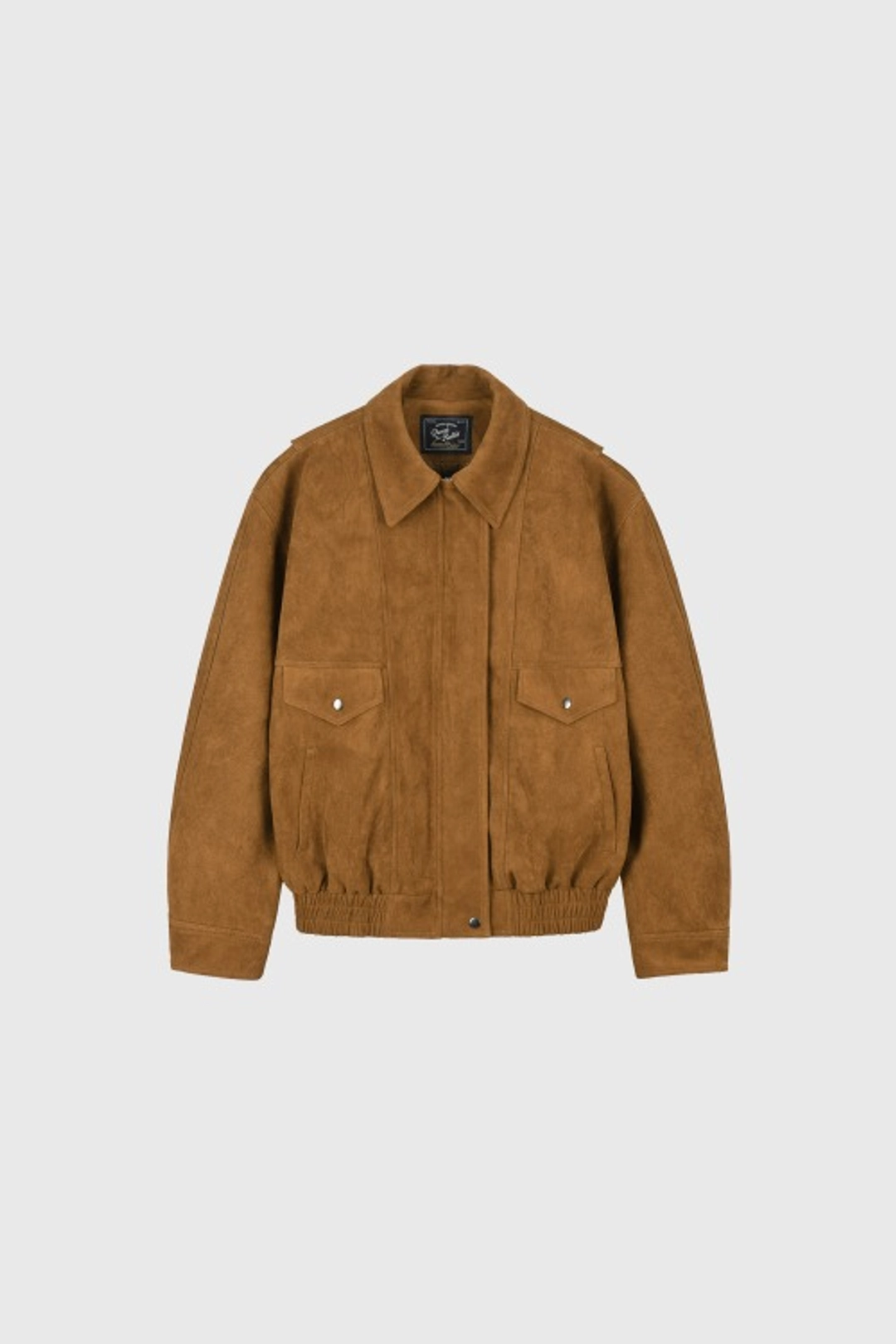 퀸스래빗 Suede Mood Collar Blouson - CAMEL 상품 이미지 3