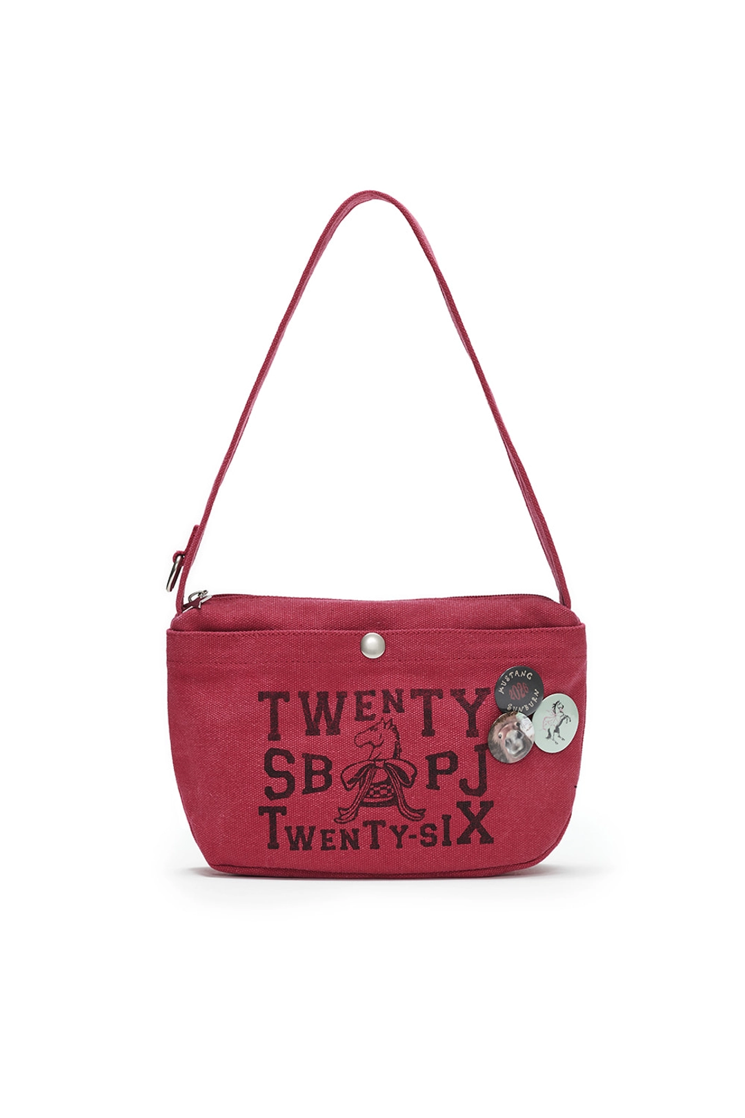 썬번프로젝트 MUSTANG MINI CANVAS BAG, BURGUNDY 상품 이미지 1