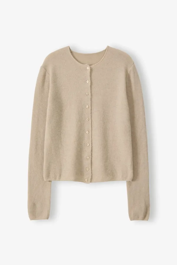 Soft Alpaca Cardigan (Beige)