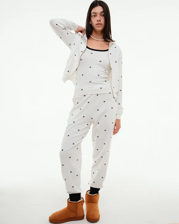 CENTAUR EMBLEM SPAN JOGGER PANTS_WHITE