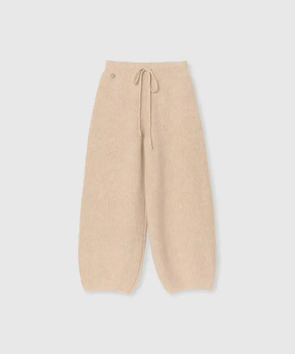 Wool rounge pants (Beige)