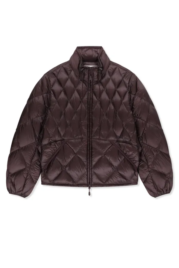 MIX QUILTED LIGHT DOWN JUMPER IN PURPLE