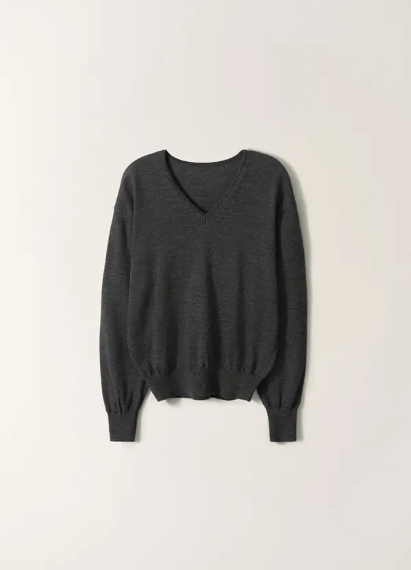 2ND / Charlotte v-neck pullover (Charcoal)