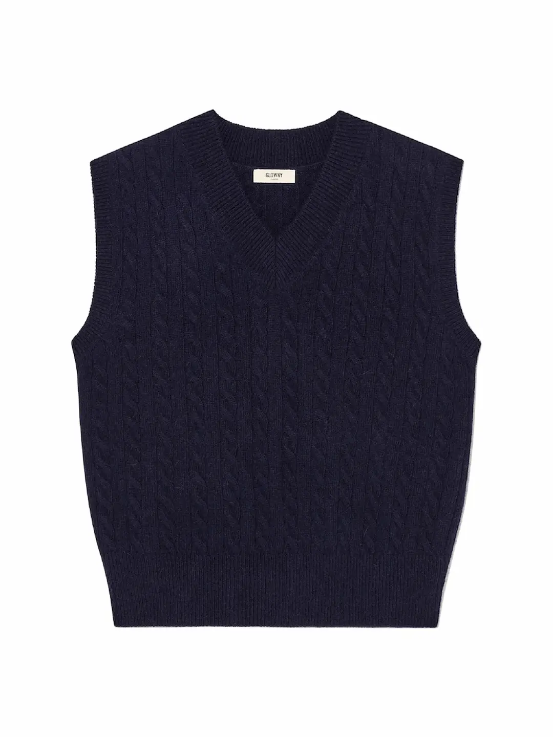 글로니 G CLASSIC WOOL VEST (NAVY) 상품 이미지 1