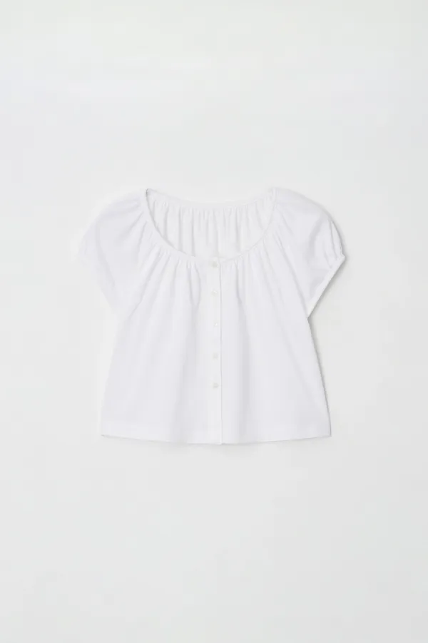 clair puff blouse t-shirt (white)