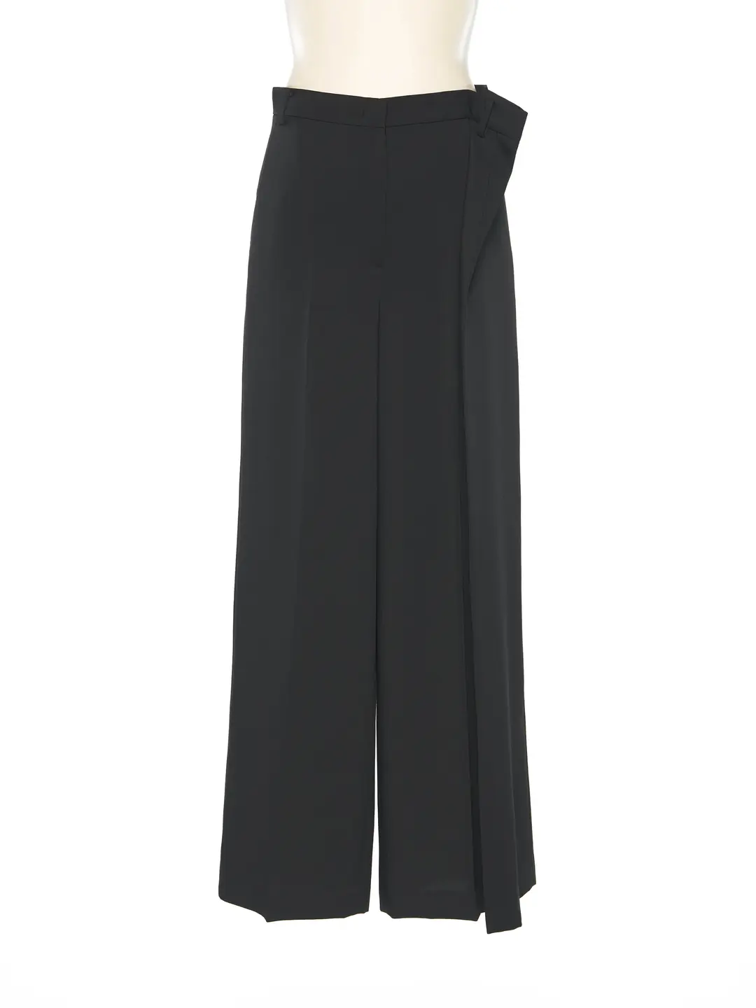 푸쉬버튼 PS25 BLACK SIDE FOLDED WIDE PANTS 상품 이미지 1