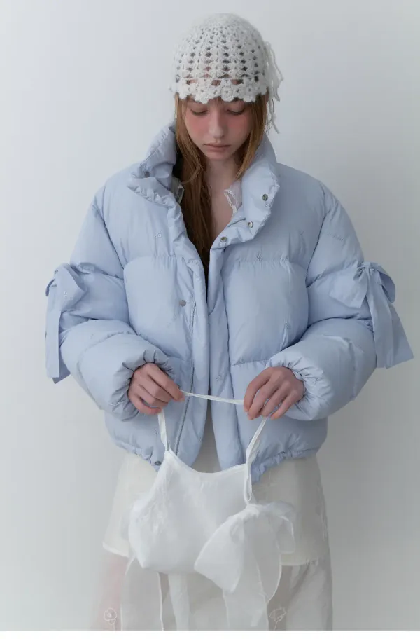 Drawing Organza Mini Bag (White)