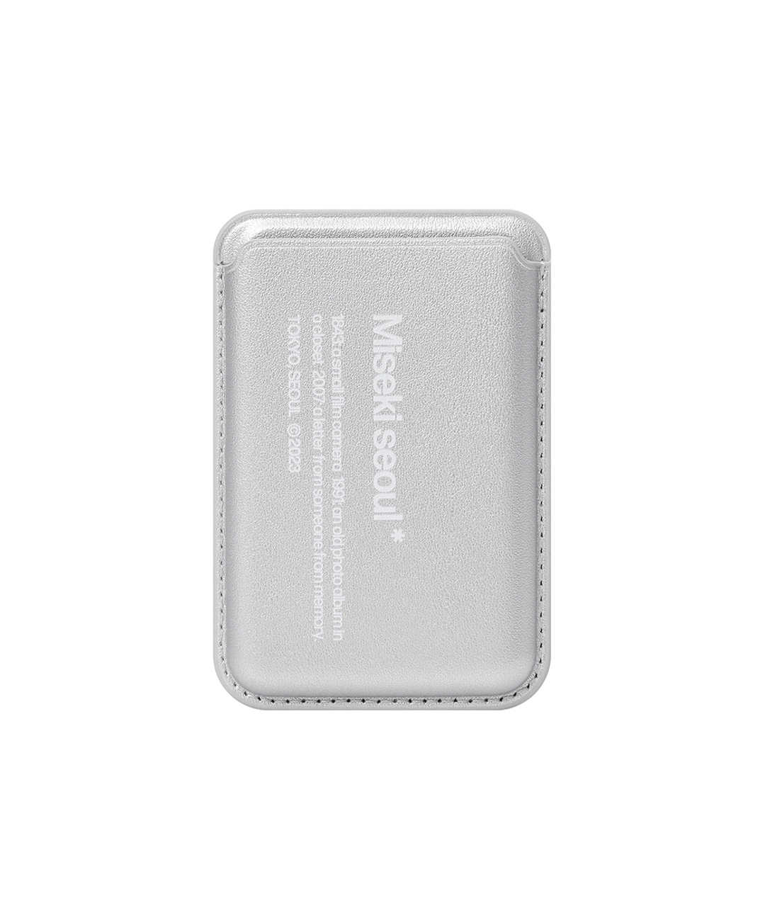 미세키서울 Misekiseoul graphic mag safe wallet SILVER 상품 이미지 1