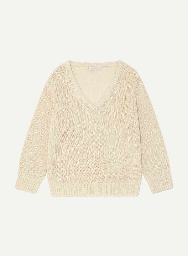 Ral V-Neck Knit Ecru