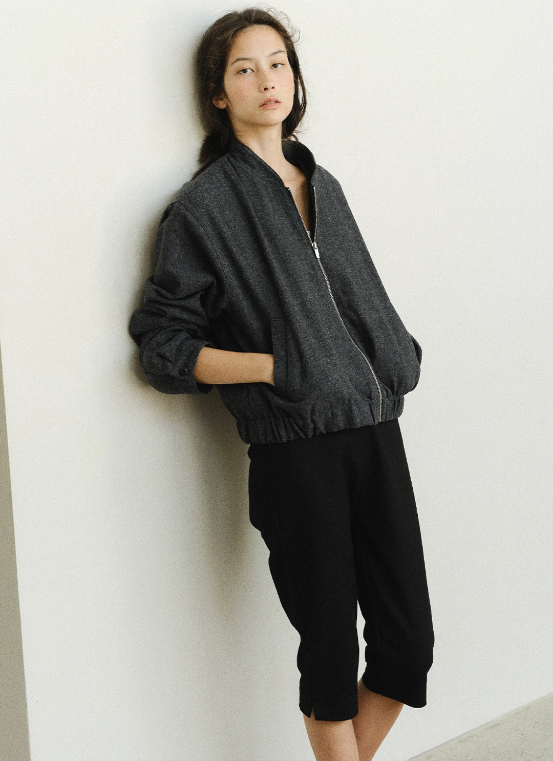 르닐 Carson Angora Blouson (Charcoal) 상품 이미지 3