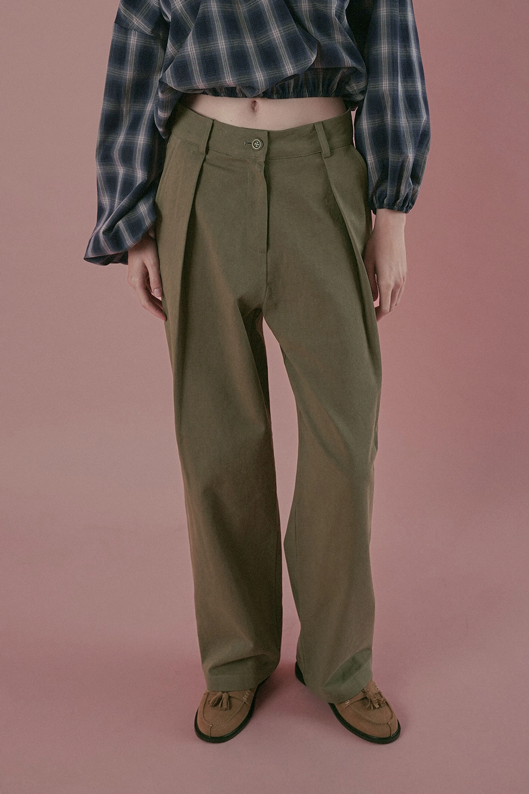 위드아웃썸머 Cotton chino pants_khaki 상품 이미지 2