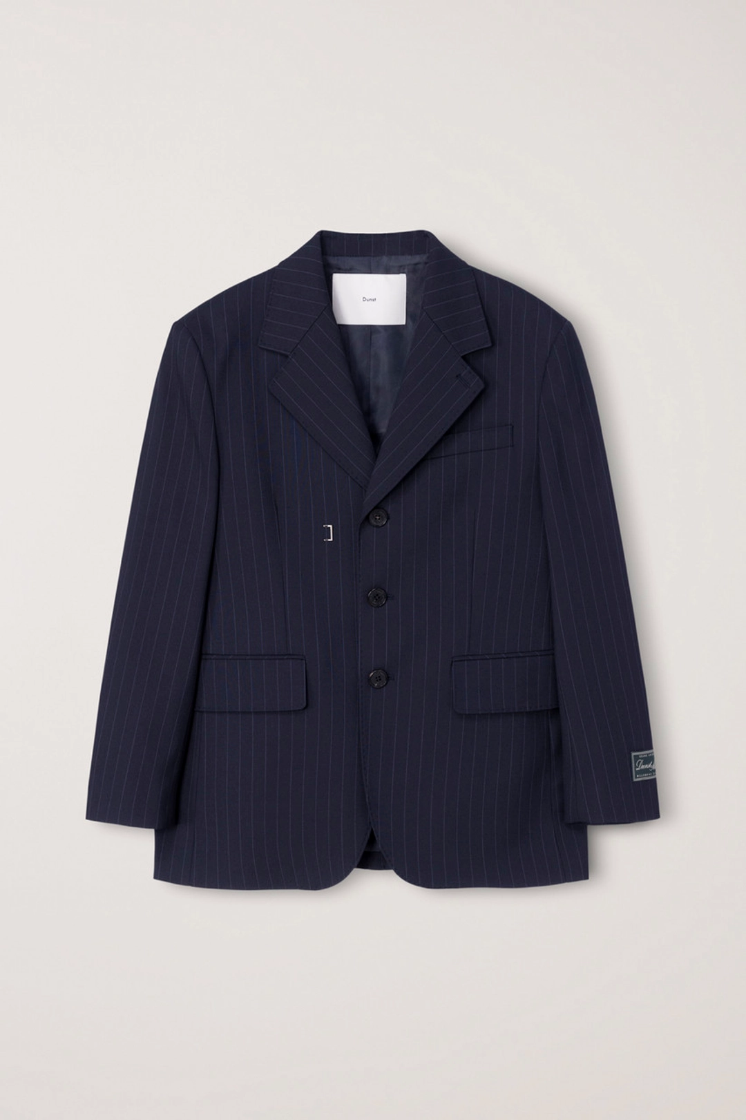 던스트 [FALL IN BROWN] UNISEX REFINED MASCULINE WOOL BLAZER NAVY STRIPE_UDJA6C105N2 상품 이미지 1