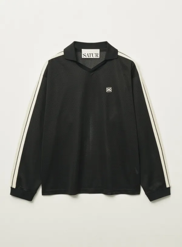 Lausanne Mesh Football Shirt - Black