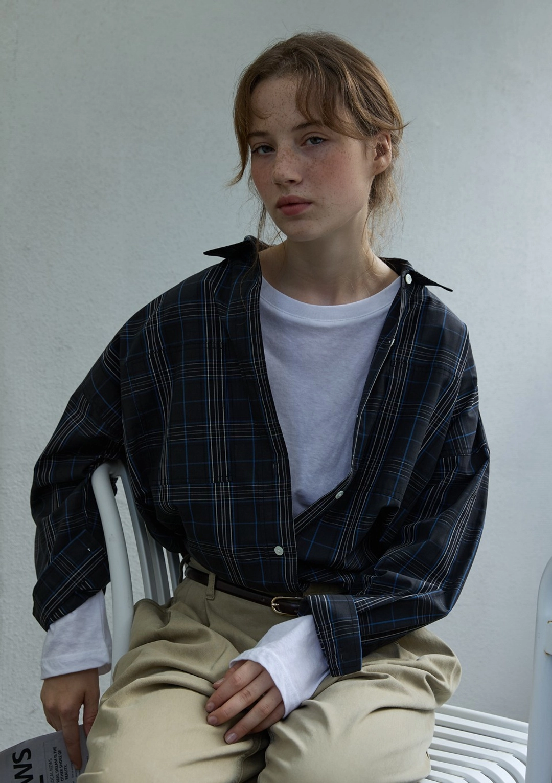 오픈도어 Boxy Check Overshirt 상품 이미지 2