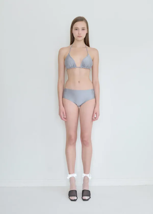 Solid Triangle Bikini_Grey