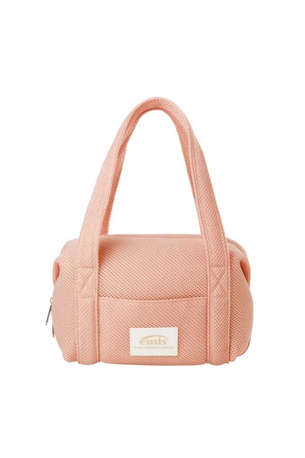 MESH MINI DUFFLE BAG-PEACH