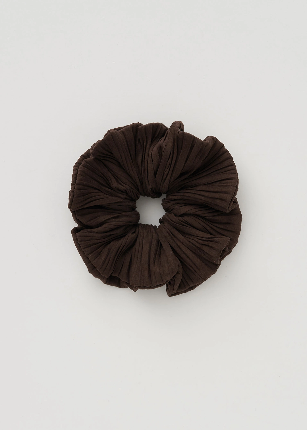 더라이 Suede Pleats Scrunchie(Brown) 상품 이미지 1