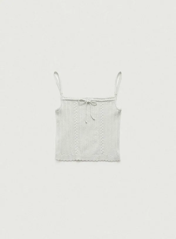 Nellia Ribbon Sleeveless Top_Mint
